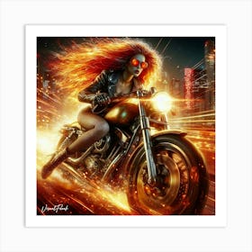 Inferno Rider 1 Art Print