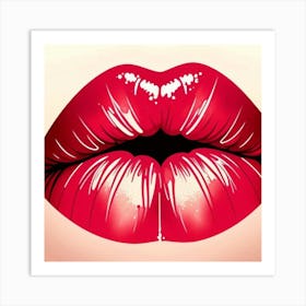 Red Lips Art Print