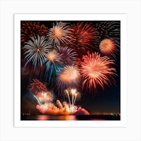 Fireworks In The Sky 1 Art Print