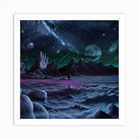 Space Landscape 11 Art Print