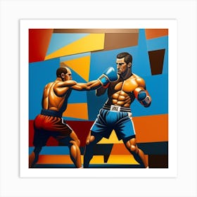 Boxing Match 2 Art Print