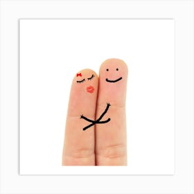 Fingers In Love 3 Art Print