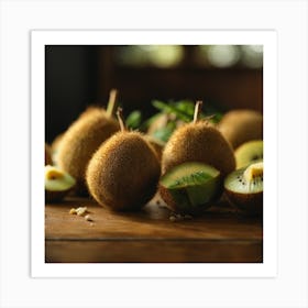 Kiwi Fruit Art Print