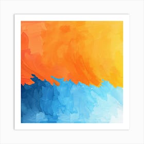 Abstract Watercolor Painting 10 Art Print