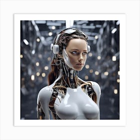 Robot Woman 1 Art Print