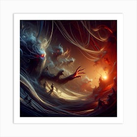 Demons In The Ocean Art Print