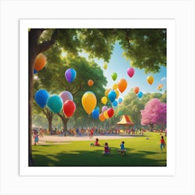 Walt Disney Park Art Print