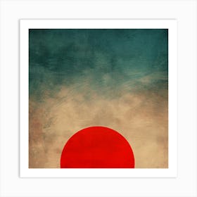 Red Sun In The Sky Art Print