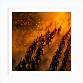 Battle Scene Art Print