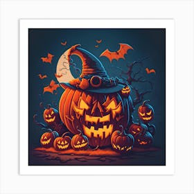 Halloween Pumpkin 3 Art Print