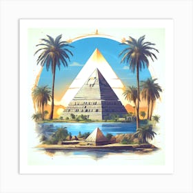 Egyptian Pyramid Art Print