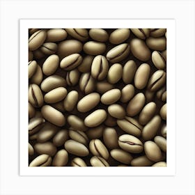 Coffee Beans Background 3 Art Print