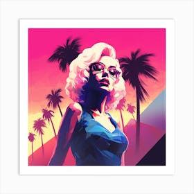 Grand Theft Auto V Marylin Art Print