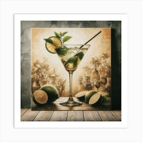 Martini Painting 1 Art Print