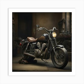 Yamaha Chopper Art Print