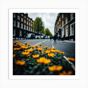 Flowers In London Photography (4) Art Print
