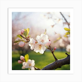 Blossoming Cherry Tree 4 Art Print