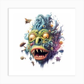 Monster Head 1 Art Print