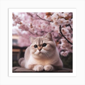 Scottish Shorthair Cat Art Print