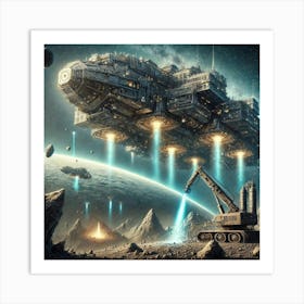 Titanium Fortress Advanced Mining Iron Commonwealth Art Print