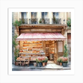 Paris Bakery Art Print