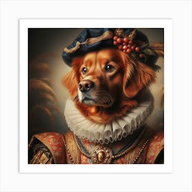 Golden Retriever Portrait Art Print