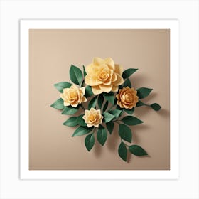 Camellia flower 3 Art Print