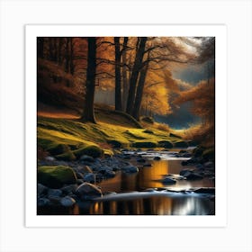 Autumn In The Woods 15 Art Print