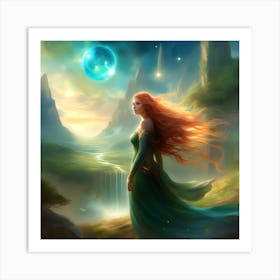 Elven Woman 1 Art Print