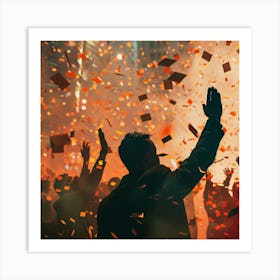 Confetti In The Air 3 Art Print