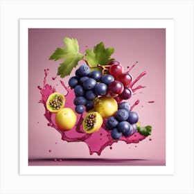 Fruit Splash Art Print