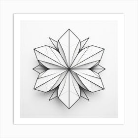 Geometrical jasmine flower 3 Art Print