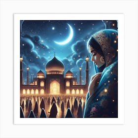 Islamic Woman Praying Art Print