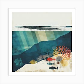 Coral Reef Canvas Print 1 Art Print