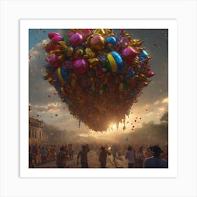 Balloons In The Sky Art Print