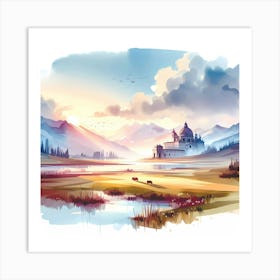 Landscape Painting 84 Art Print