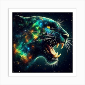 Galaxy Panther 2 Art Print