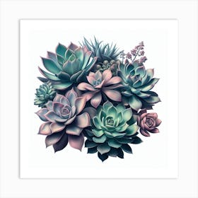 Succulents Art Print