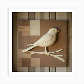 Bird On Branch Art Print