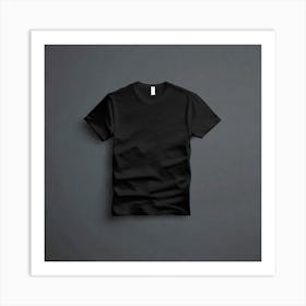 Black T - Shirt 15 Art Print