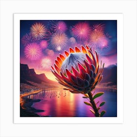 Firework 3 Art Print