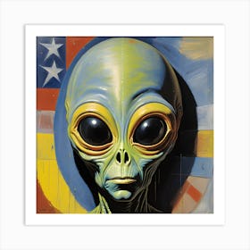 Alien Face 6 Art Print