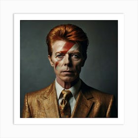 Portrait Perfect Bowie Art 3 Art Print