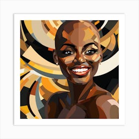 Portrait Of African Woman Art Print