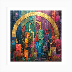 Abstract Cityscape 3 Art Print