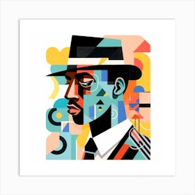 Man In Hat Art Print