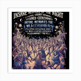 Insane Keepers Of The Night Art Print