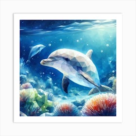 Dolphin Dance Art Print