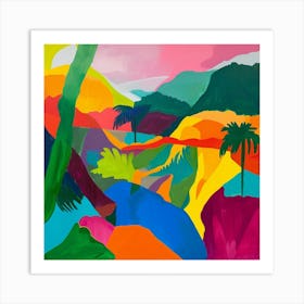 Abstract Travel Collection Manuel Antonio Costa Rica 1 Art Print