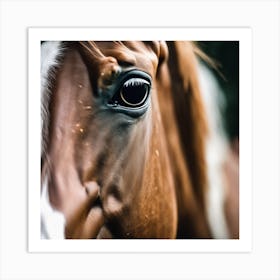 Close Up Of A Horse'S Eye 1 Art Print